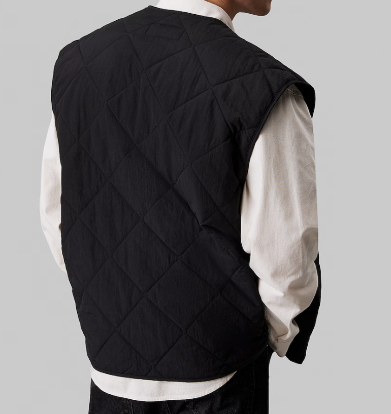 Calvin Klein Jeans Waistcoat Gilet in Black