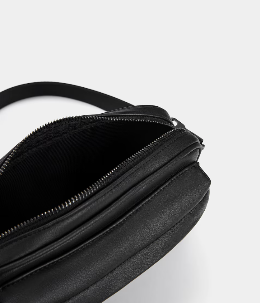 Pull & Bear Crossbody Bag in Black